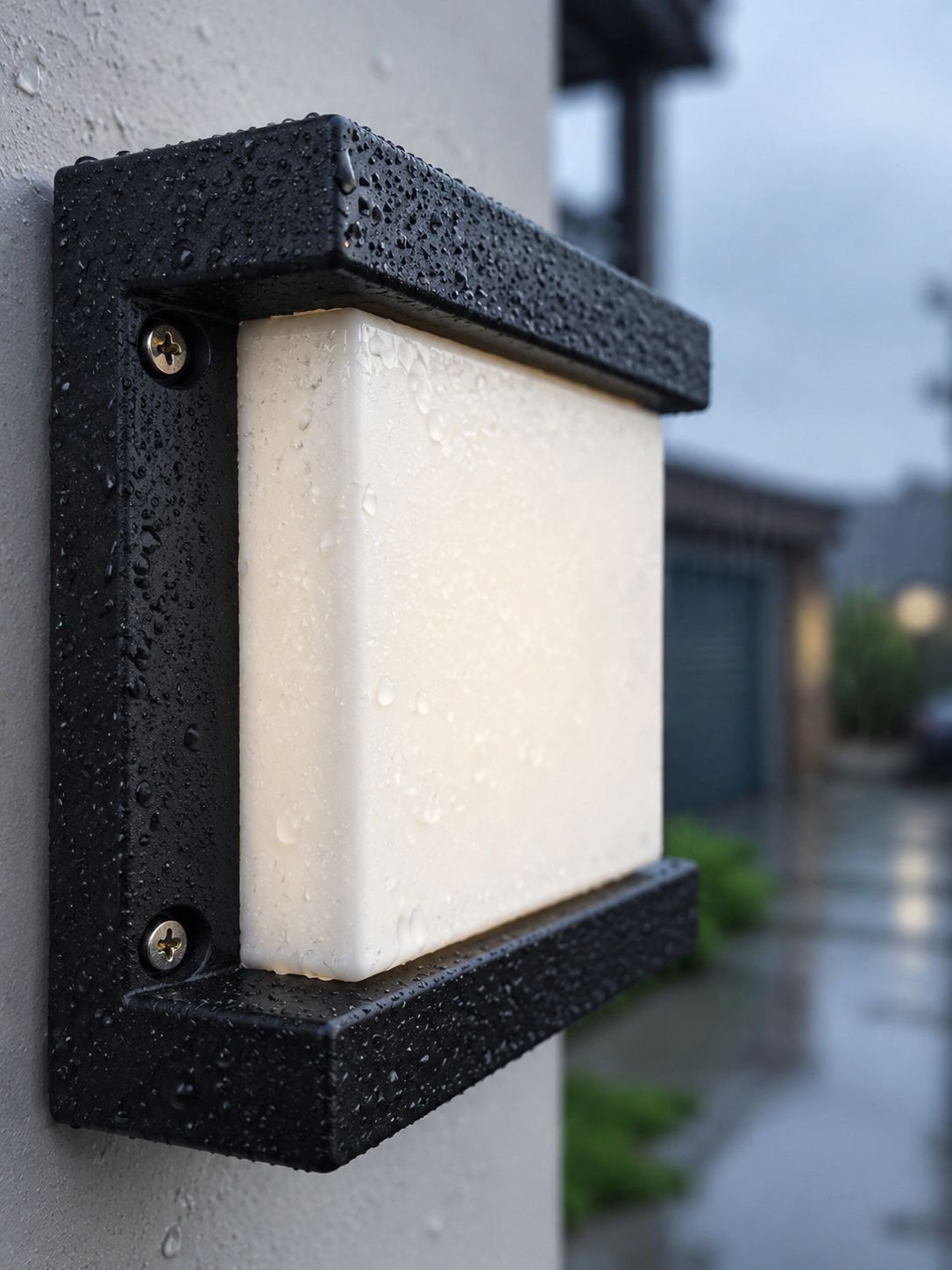 Simple design LED wall light for doorways