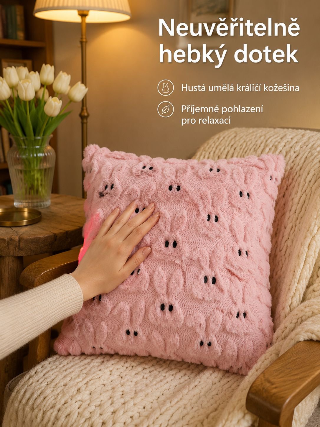 Povlak na polštář na pohovku do obývacího pokoje