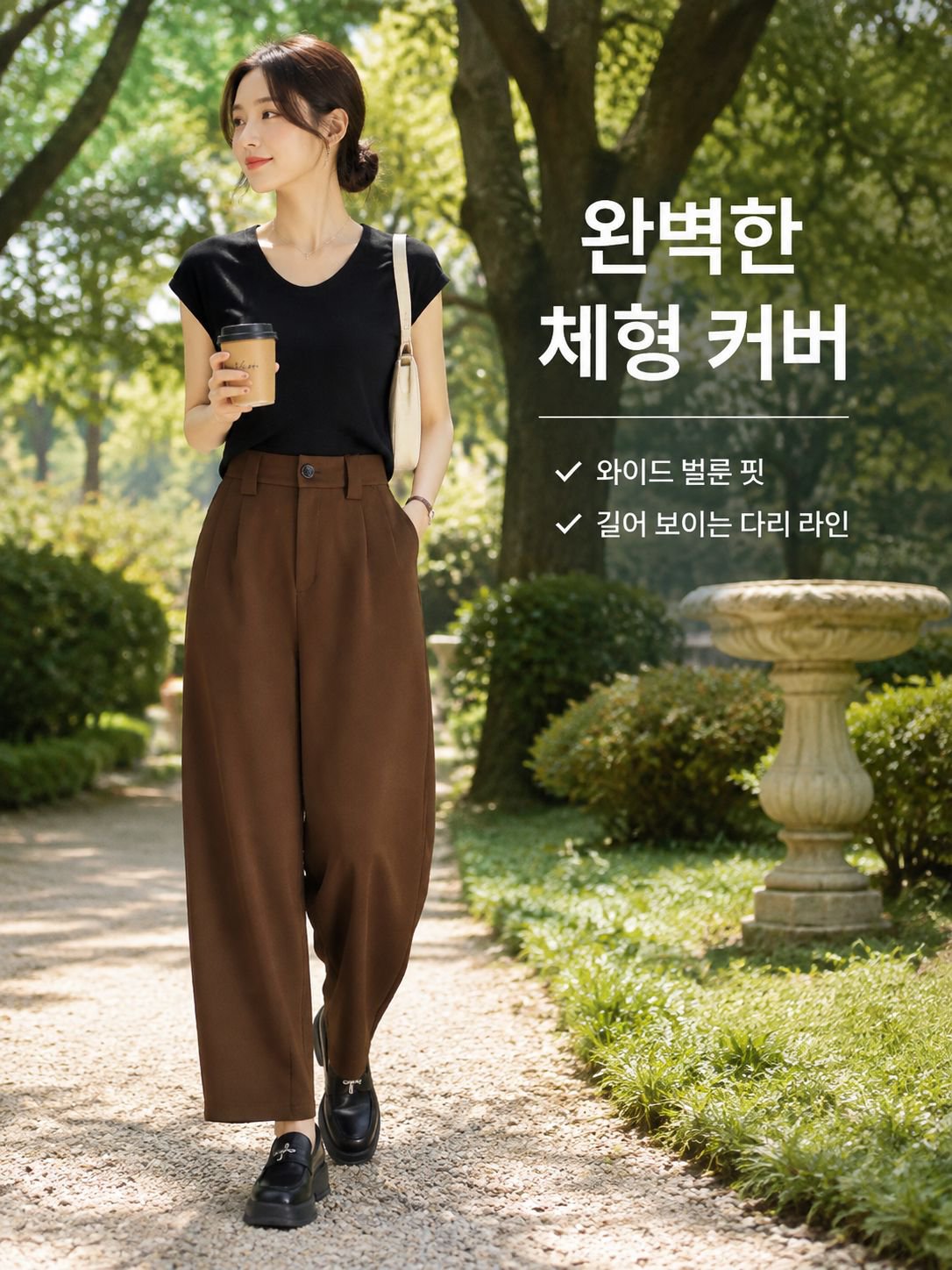 허리밴딩 루즈핏 슬림구제 9부 벌룬팬츠