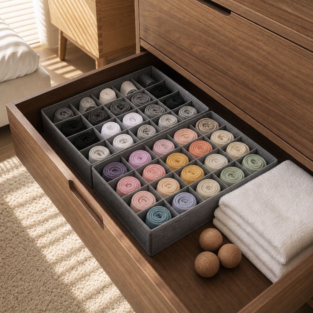 Home Fabric Storage Box Storage Box Home Grid Foldable Split Form