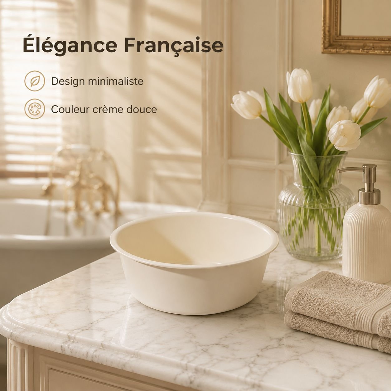 Bassin de lavage en plastique durable