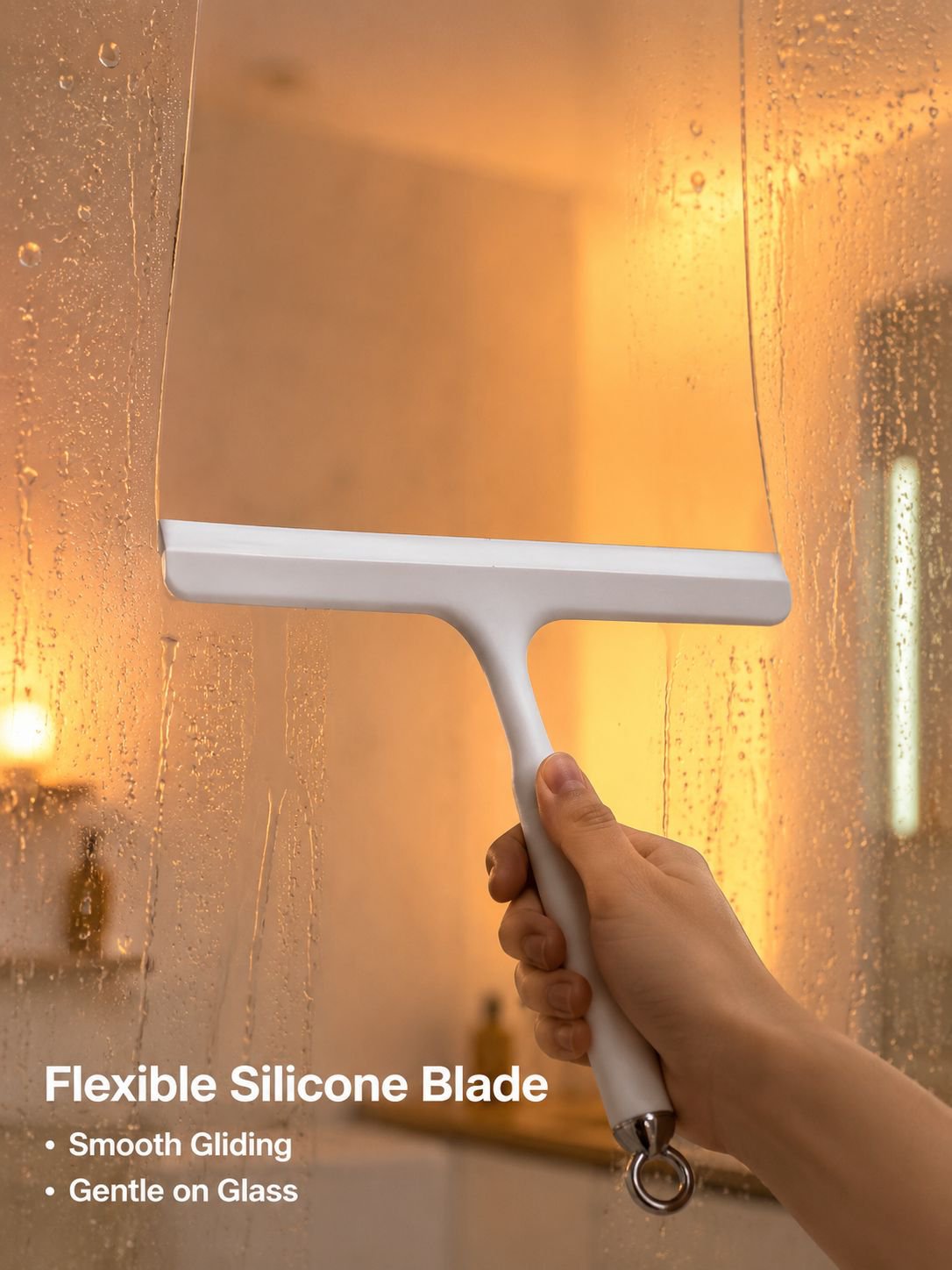 Household Water Squeegee Tool Plastic Glass Scraper