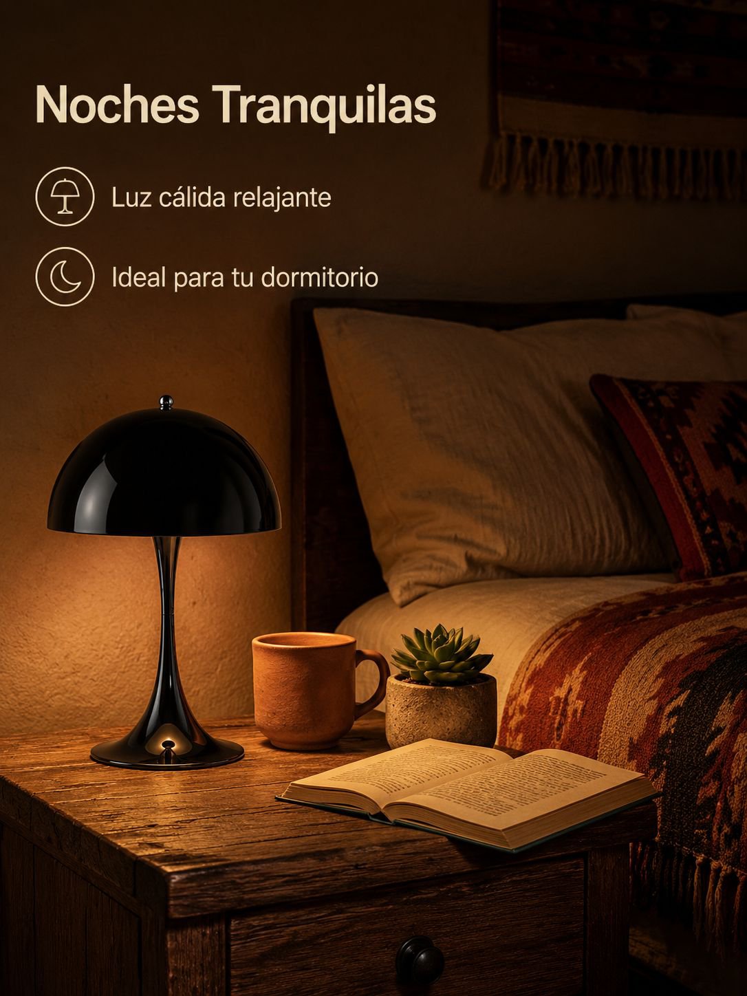 Lámpara de mesa moderna decorativa