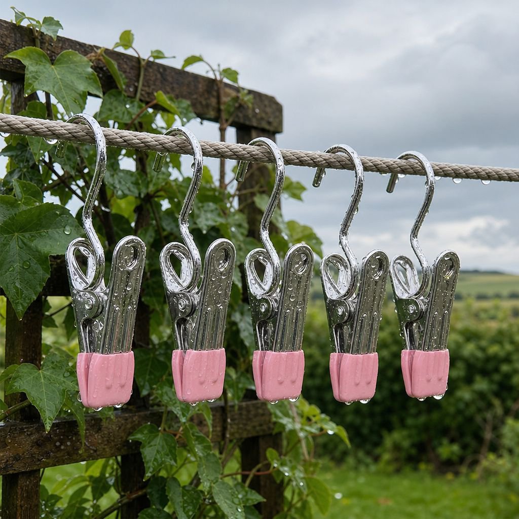 Multi-purpose dormitory hanger with strong clips