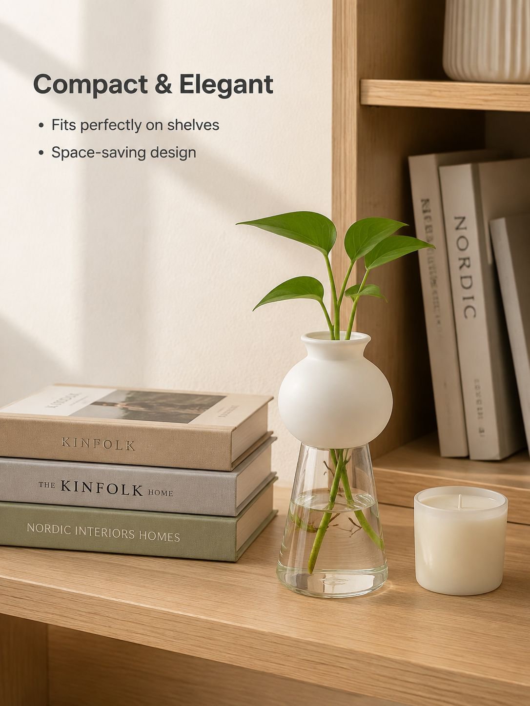 Minimalist Tabletop Floral Display