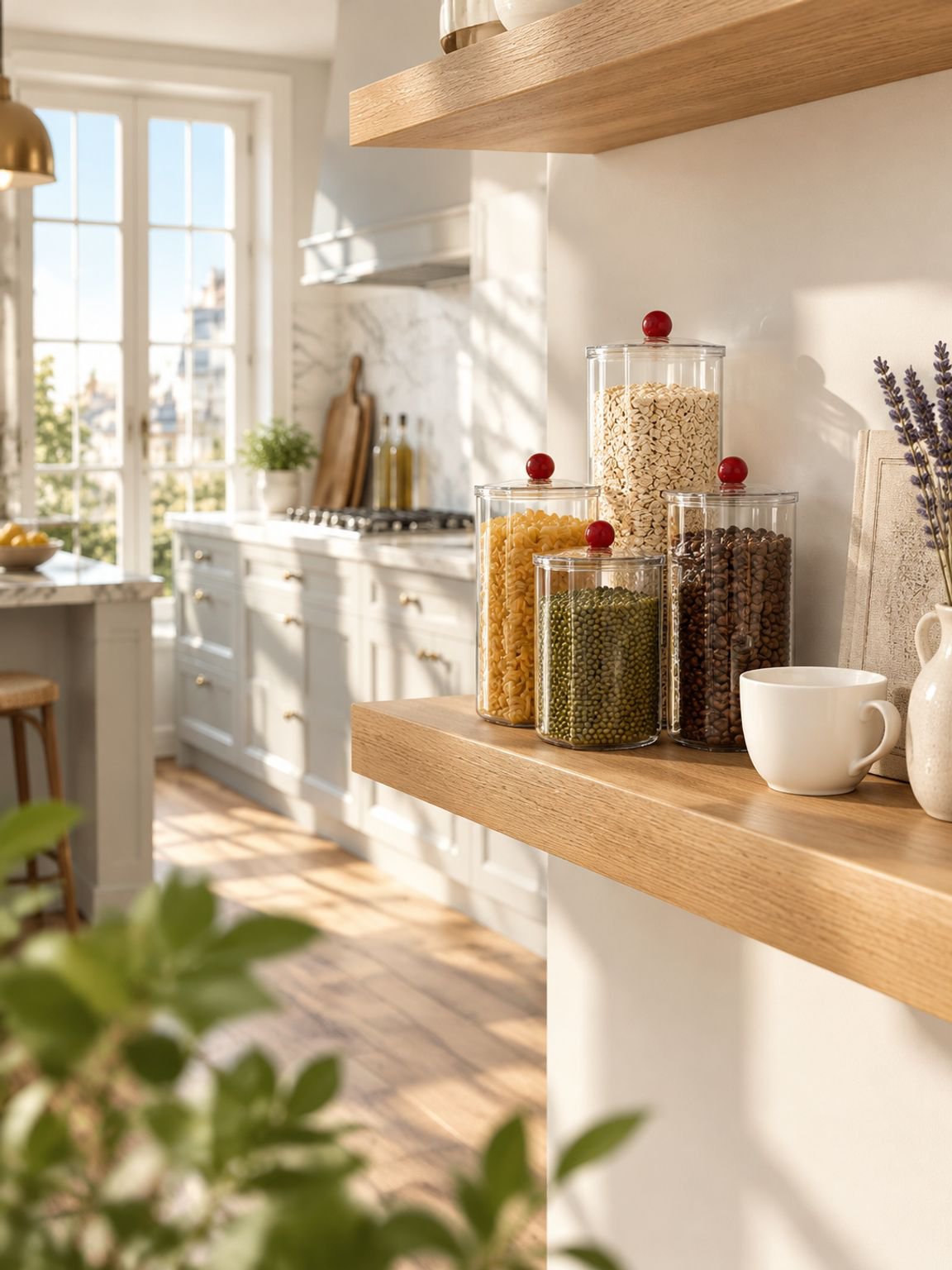 Bocal hermétique alimentaire transparent pour la conservation des aliments