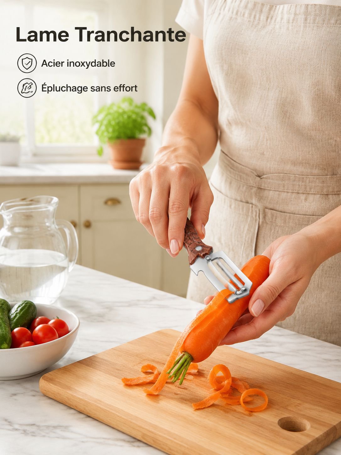 Éplucheur de cuisine polyvalent