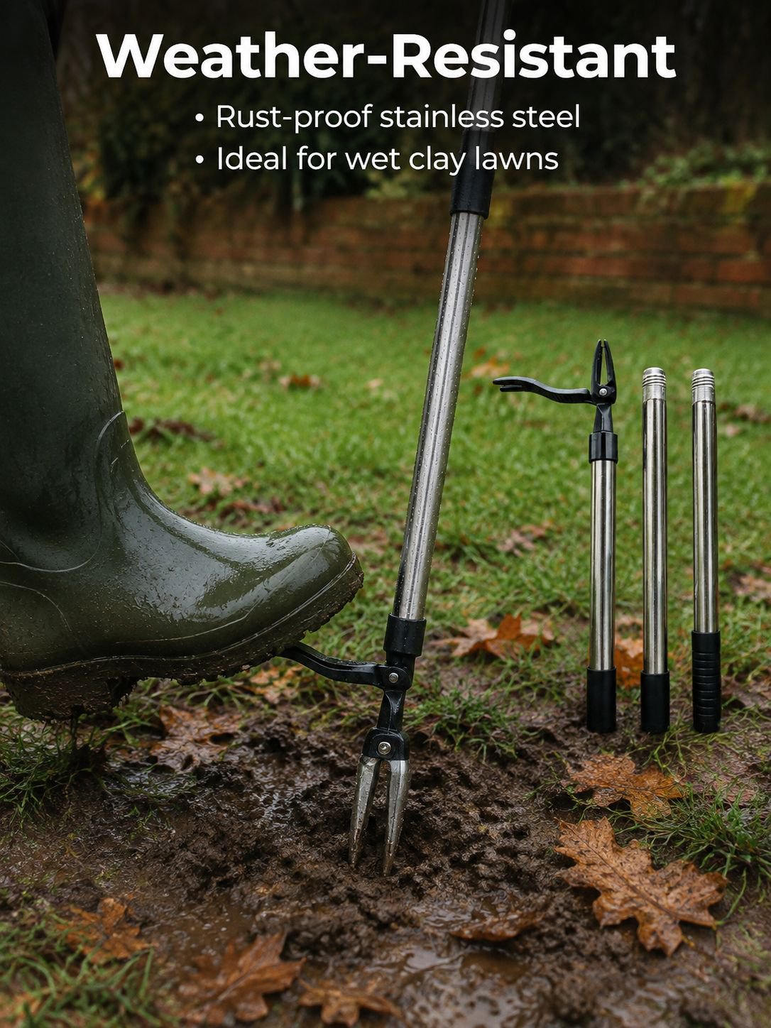 No bending standing manual weeder in use
