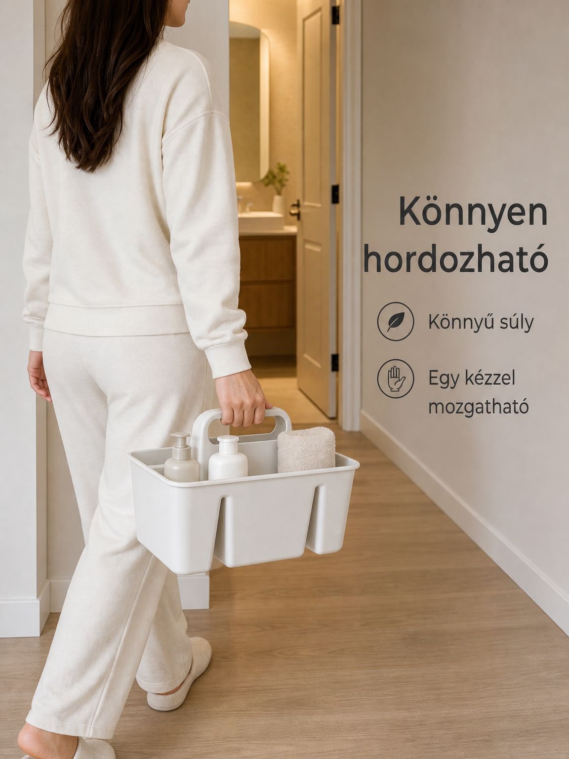 Tartós és könnyű asztali tárolókosár