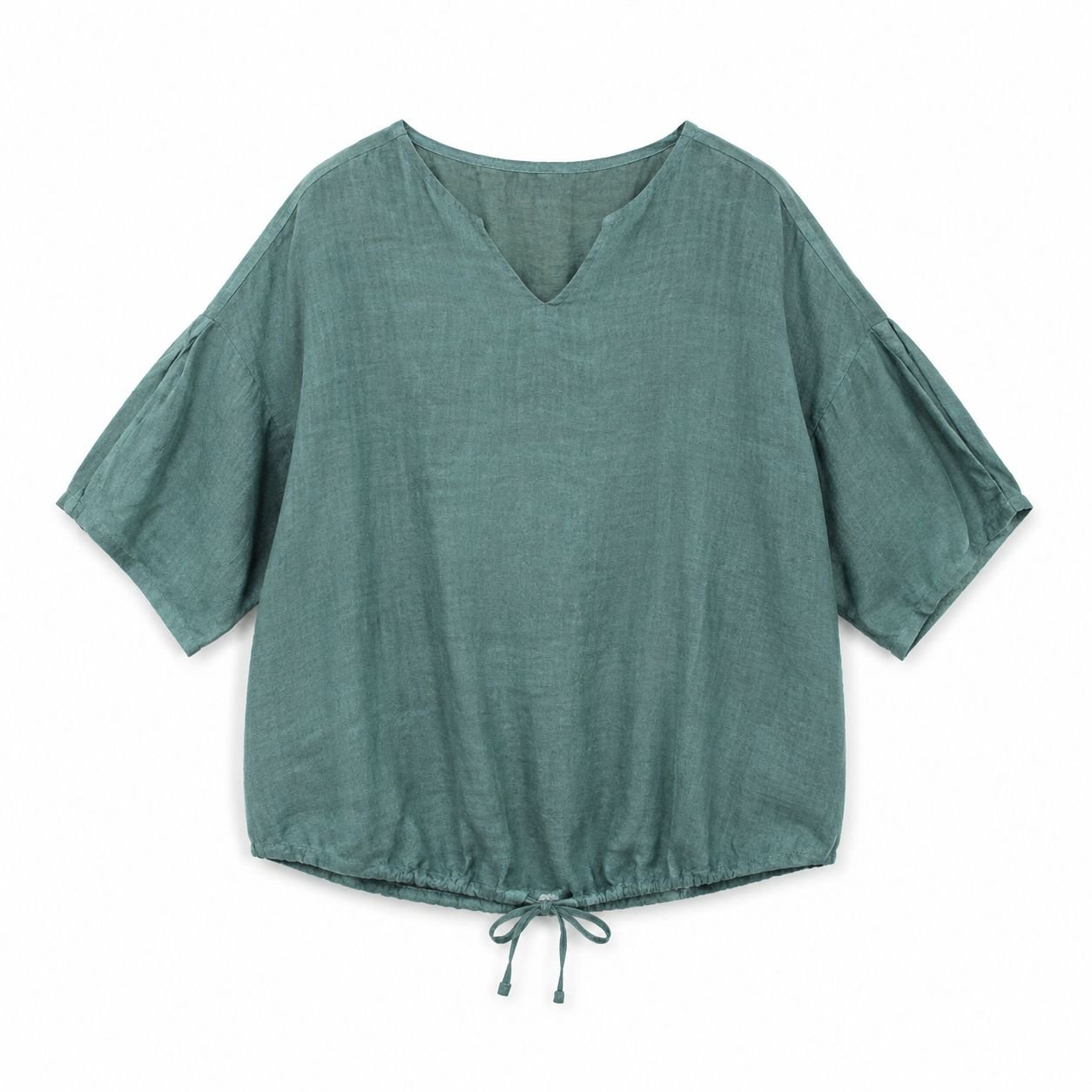 Camiseta holgada de lino para mujer