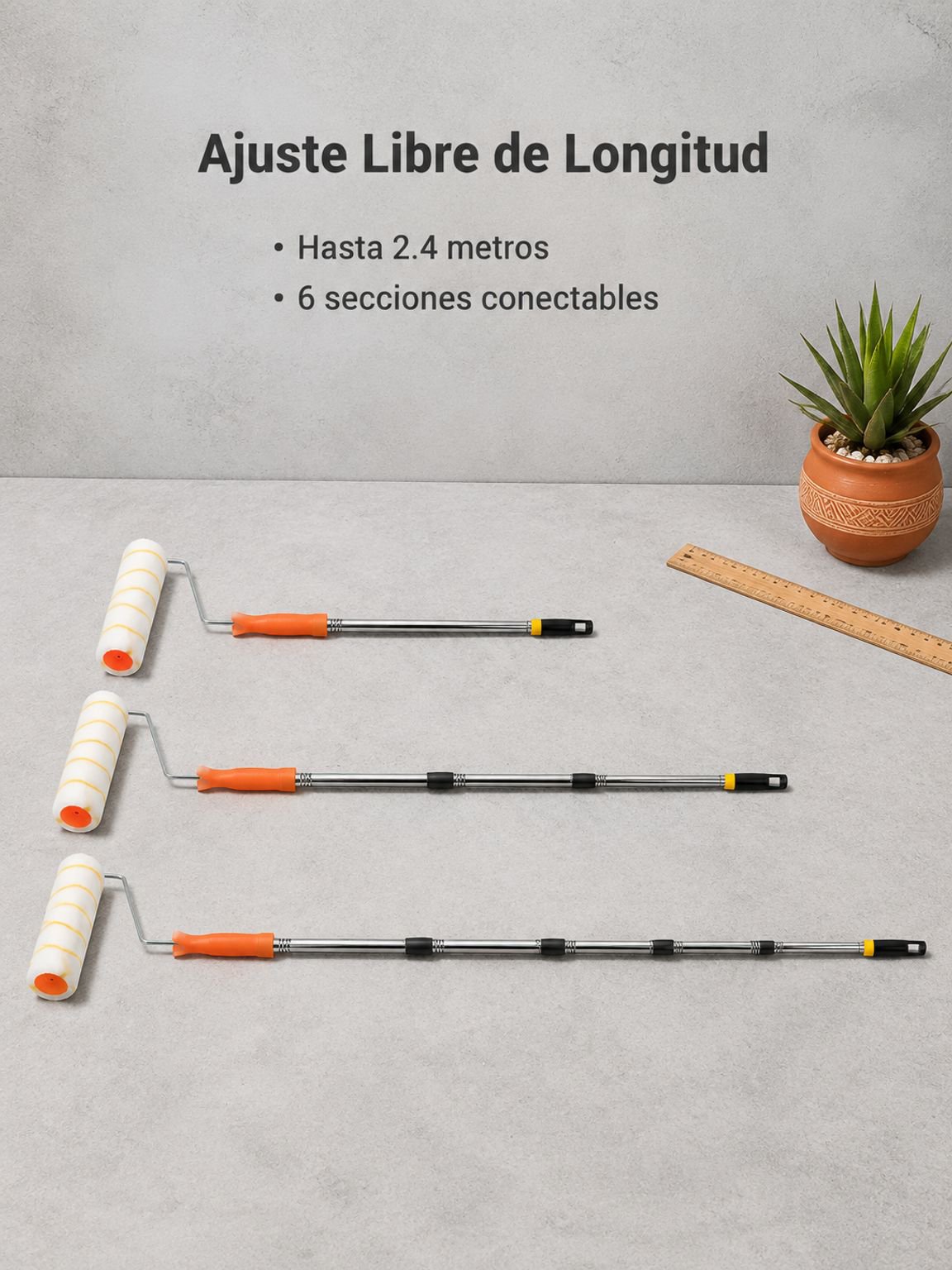 Herramientas de decoración de paredes incluidas en el kit