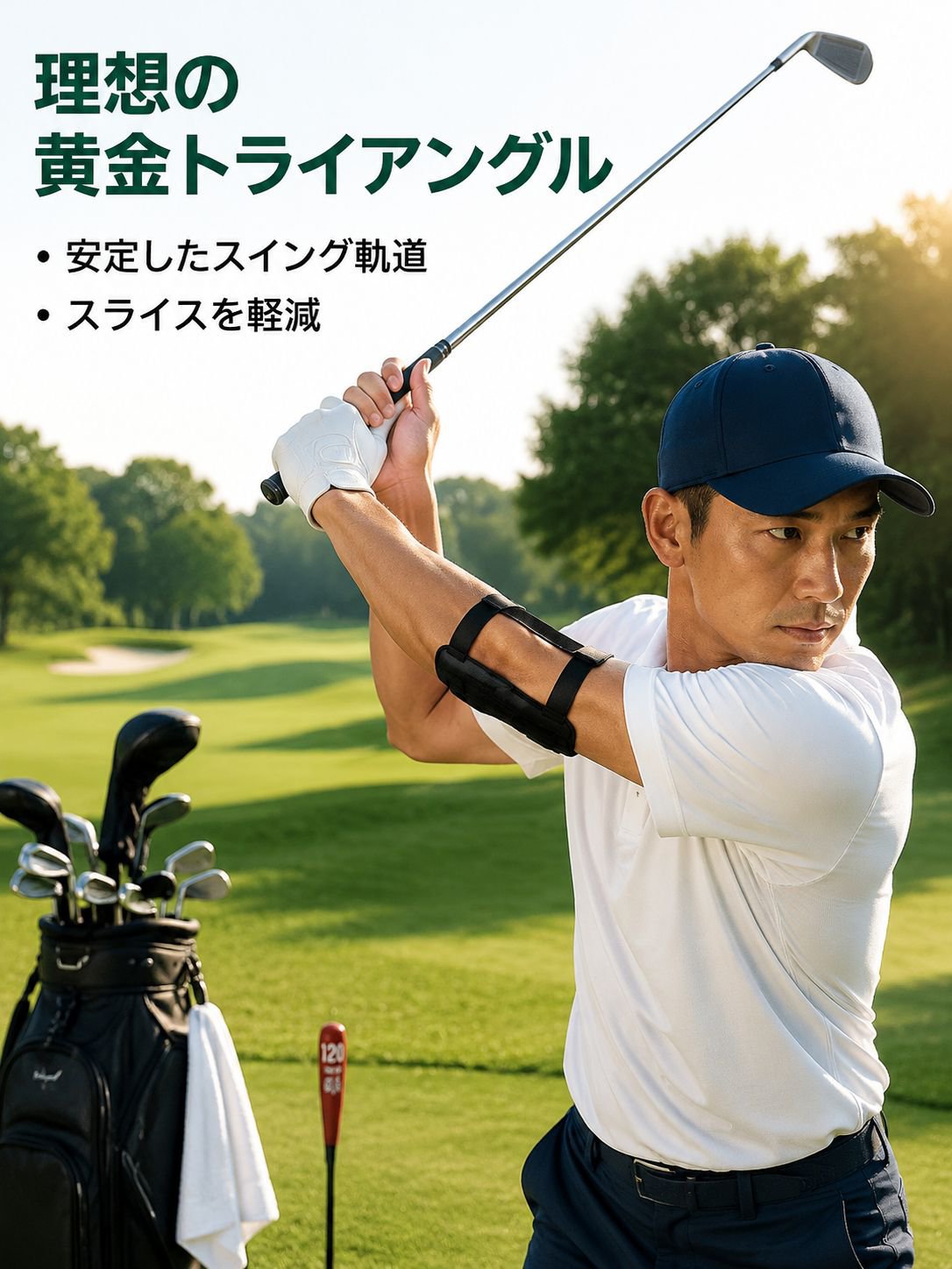 ゴルフスイング姿勢トレーニングベルト
