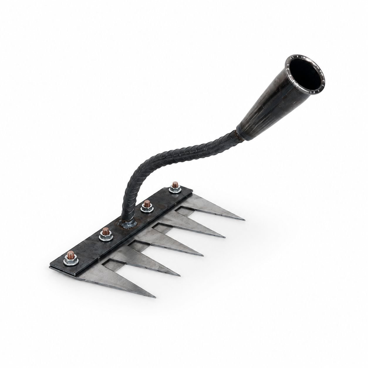 Detachable Thickened Manganese Steel Agricultural Weeding Rake Tool