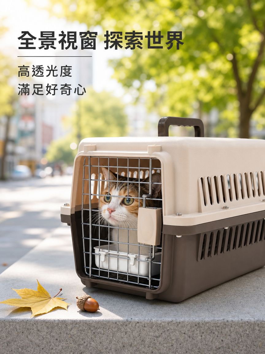 大容量貓狗運輸箱