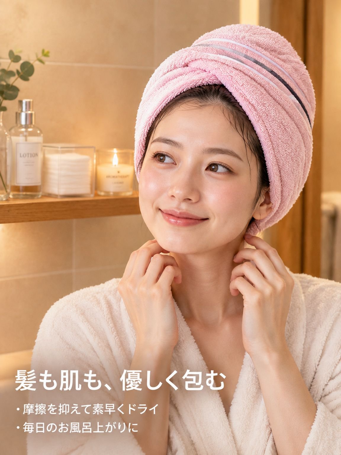 高吸水性やわらかコットンタオル