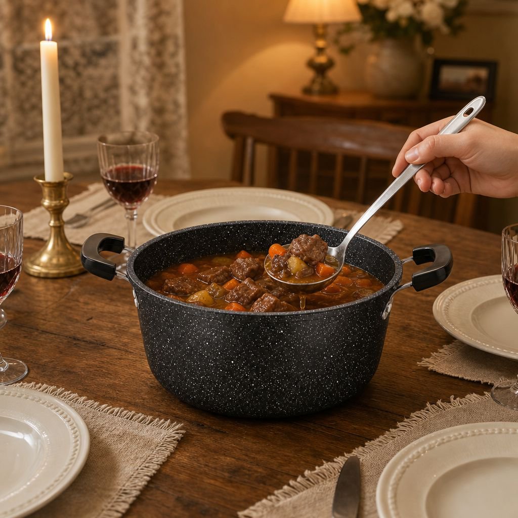Durable and stylish McRib soup pot for home use