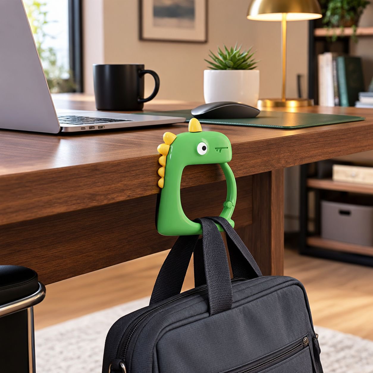 Gancho decorativo infantil con diseño de dinosaurio