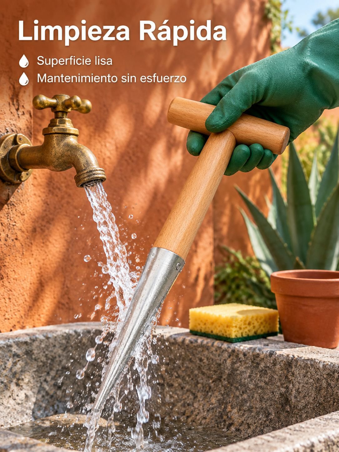 Sembrador de acero inoxidable para jardinería
