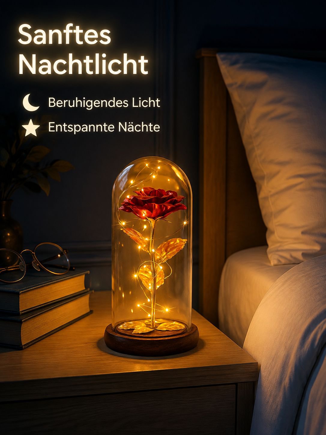 Langlebige Rosenblume als stilvolles Wohnaccessoire