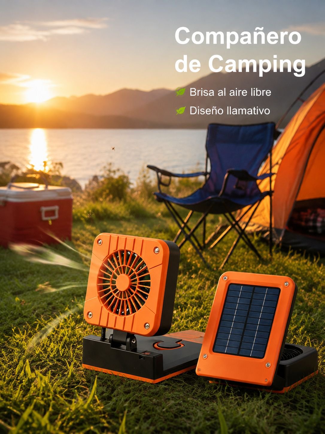 Ventilador portátil para exteriores ideal para viajes y senderismo