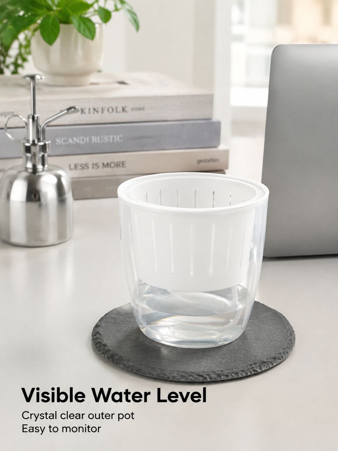Self-Watering Plastic Flower Pot