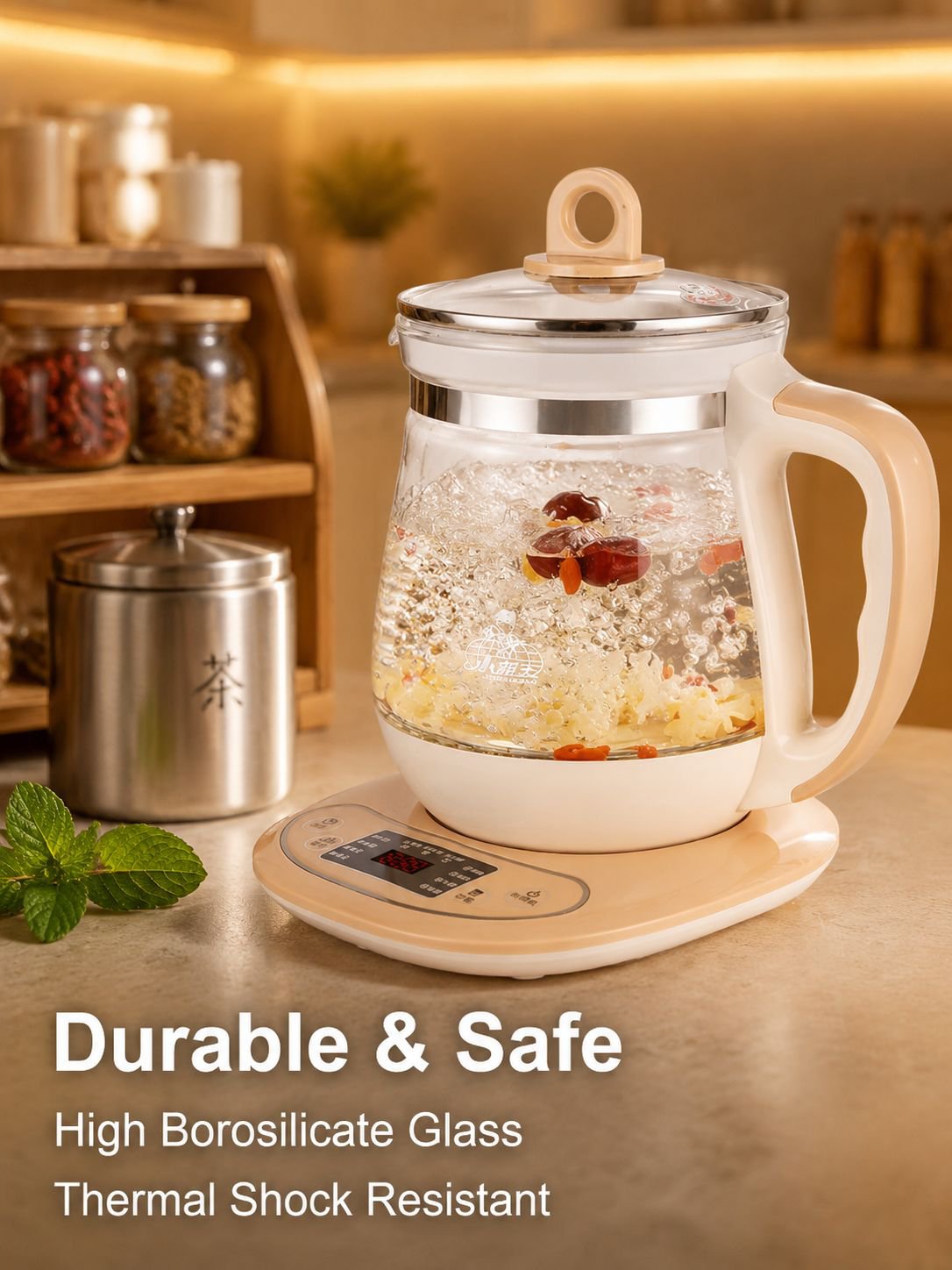 Multifunctional High Borosilicate Glass Health Kettle
