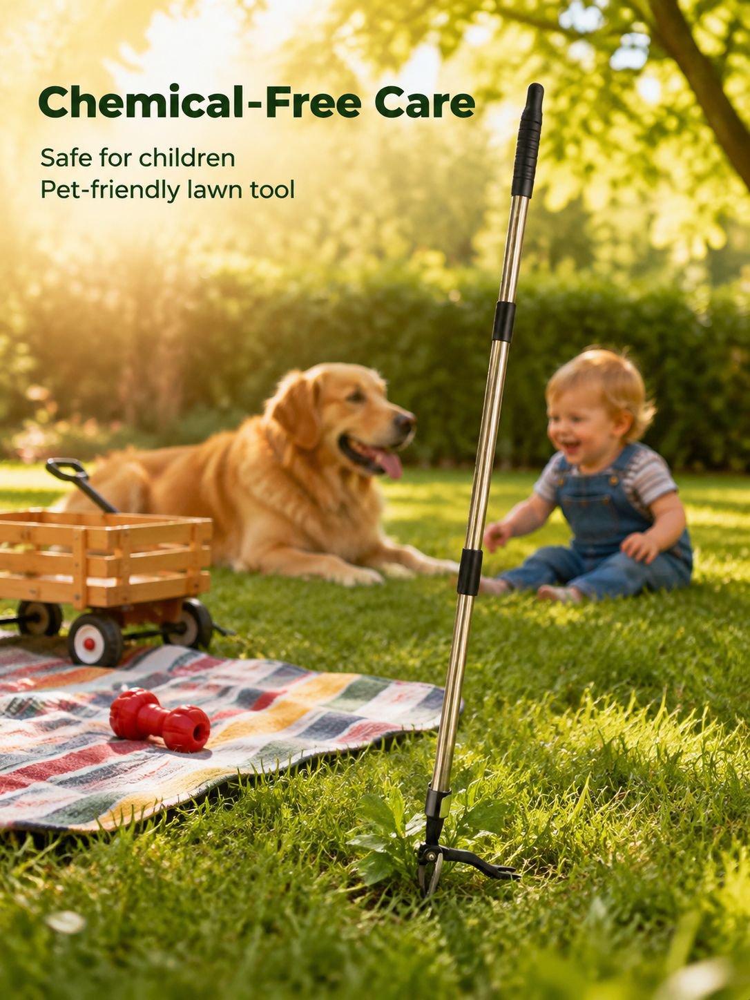 [Recommended by Gardeners] Back-Friendly Standing Manual Weeder