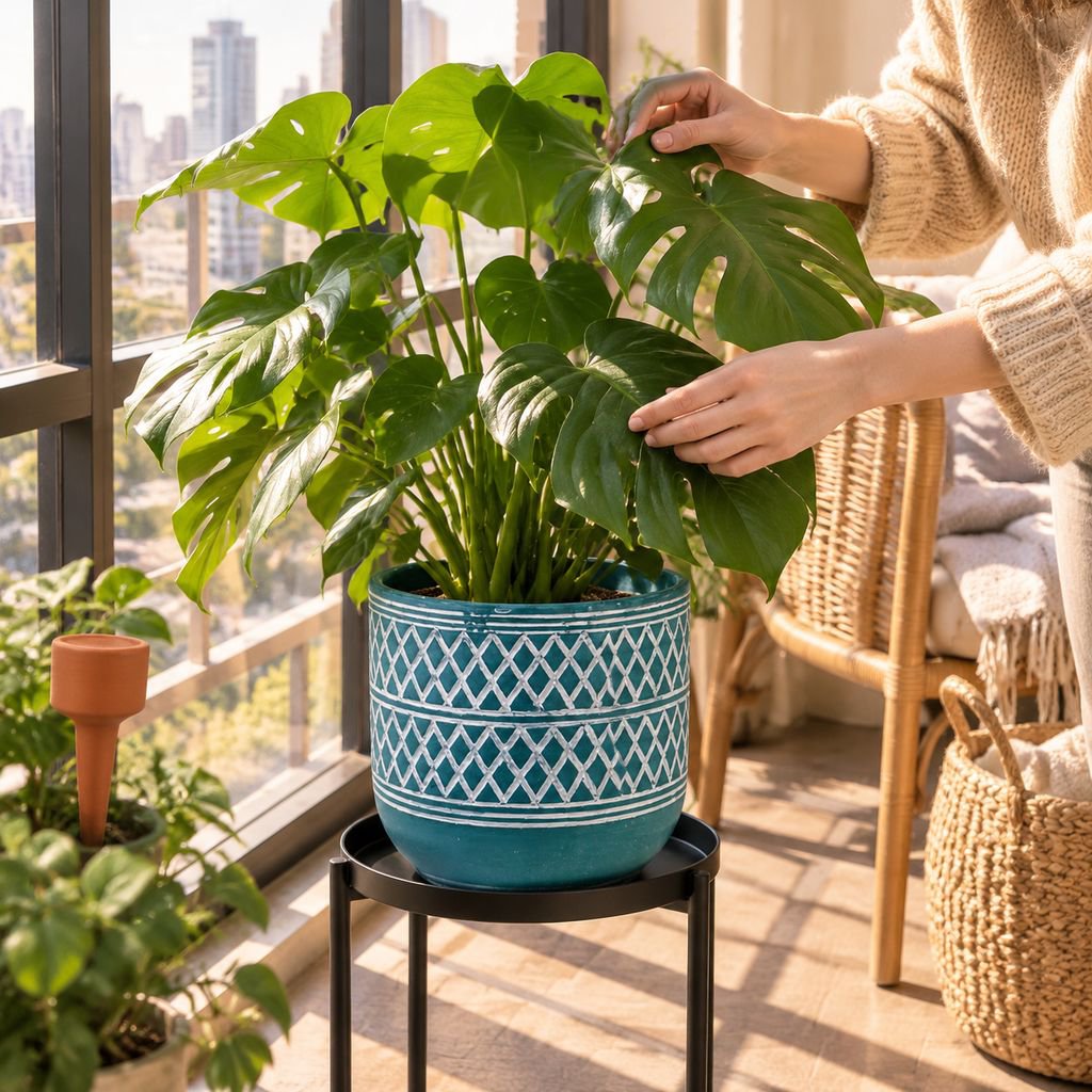 Indoor Balcony Creative Ceramic Green Plant Pot