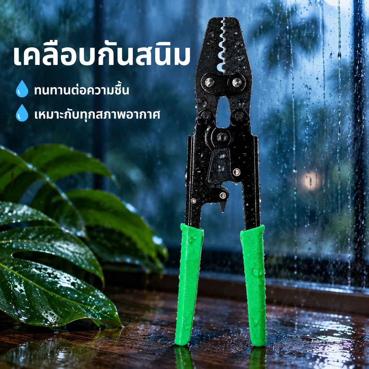 คีมย้ำหางปลาสำหรับขั้วสายไฟ