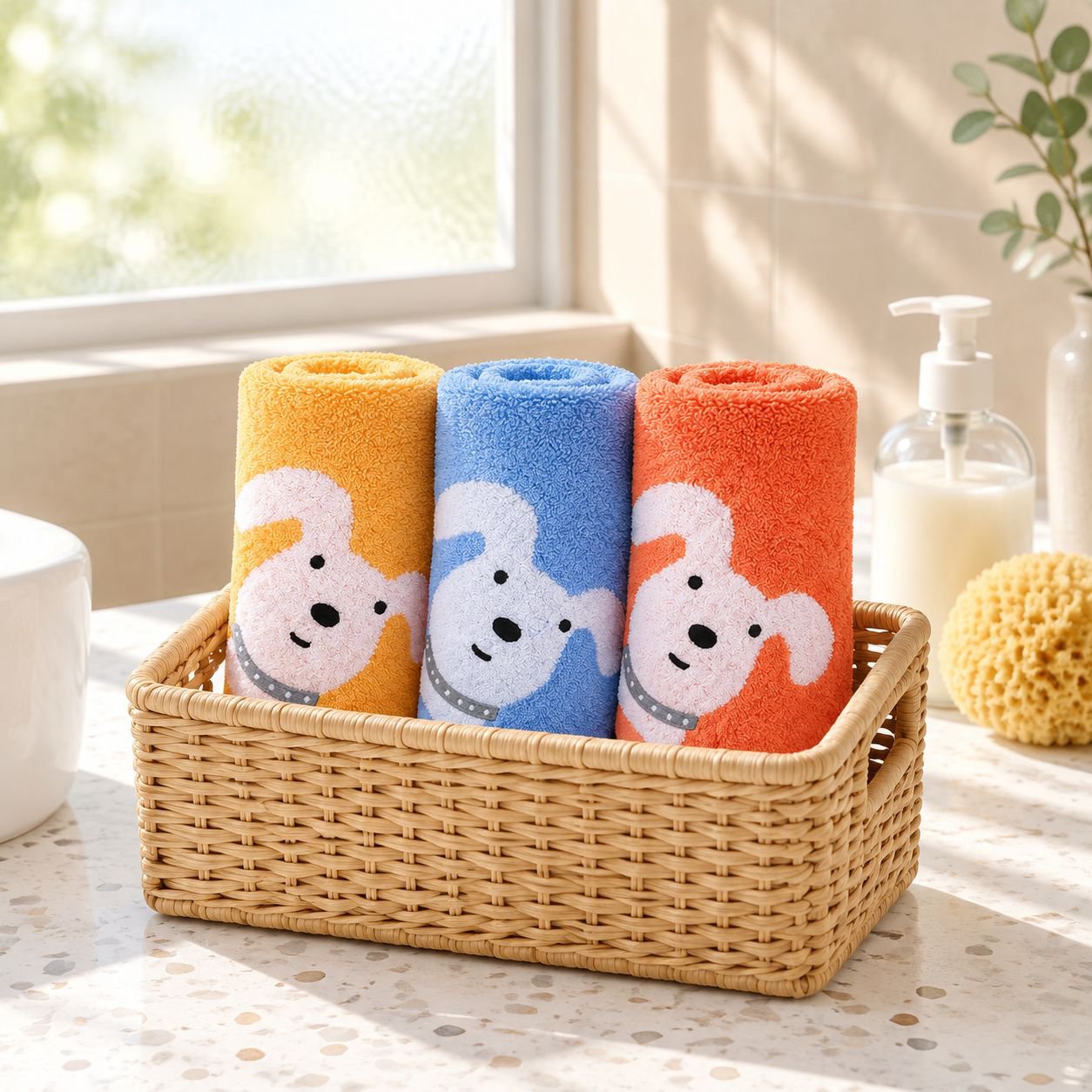 Pure Cotton Household Baby & Kids Washcloth