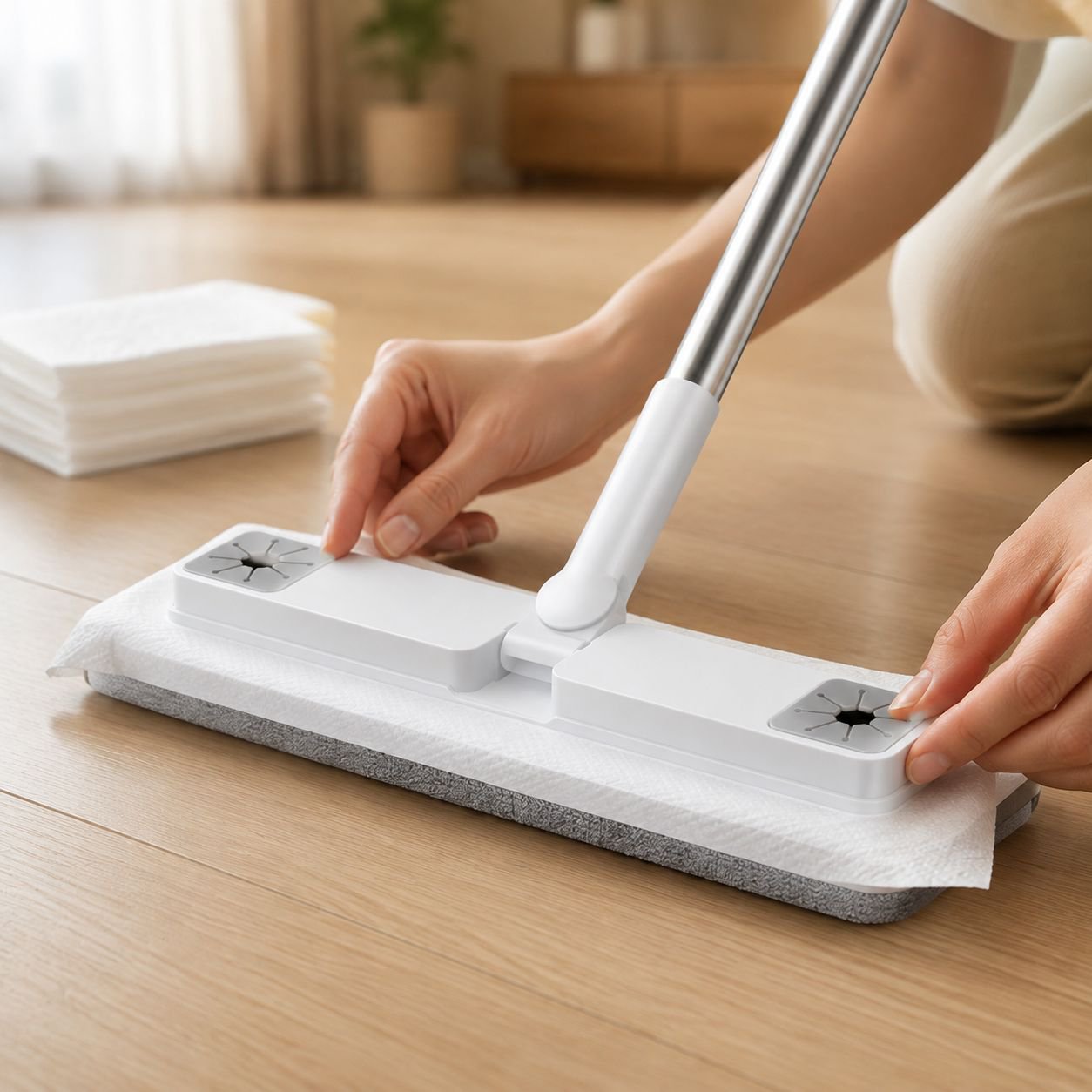 小型多機能泡モップ、キッチン用使い捨てクリーニングモップ