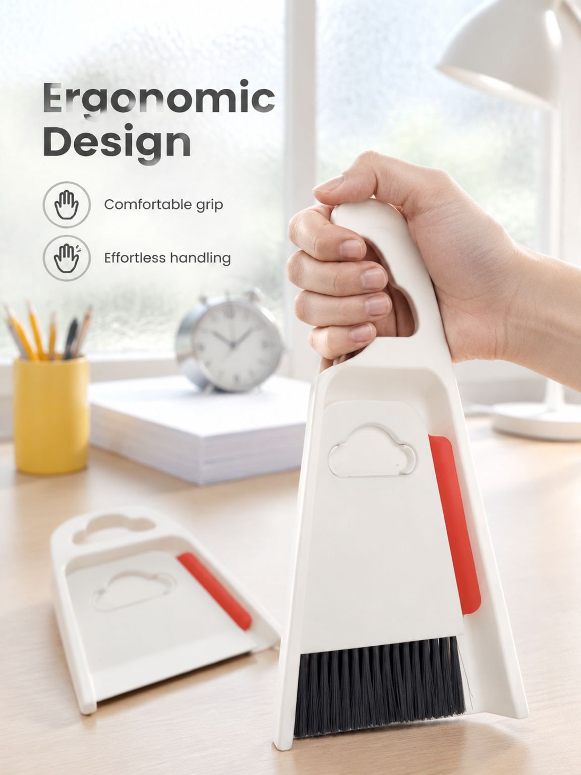 Mini Broom and Dustpan Set Household Desktop Cleaning Kit