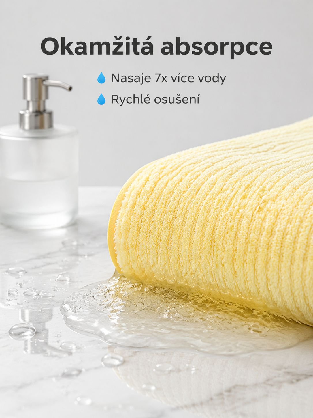 Měkký a rychleschnoucí ručník z korálového fleecu