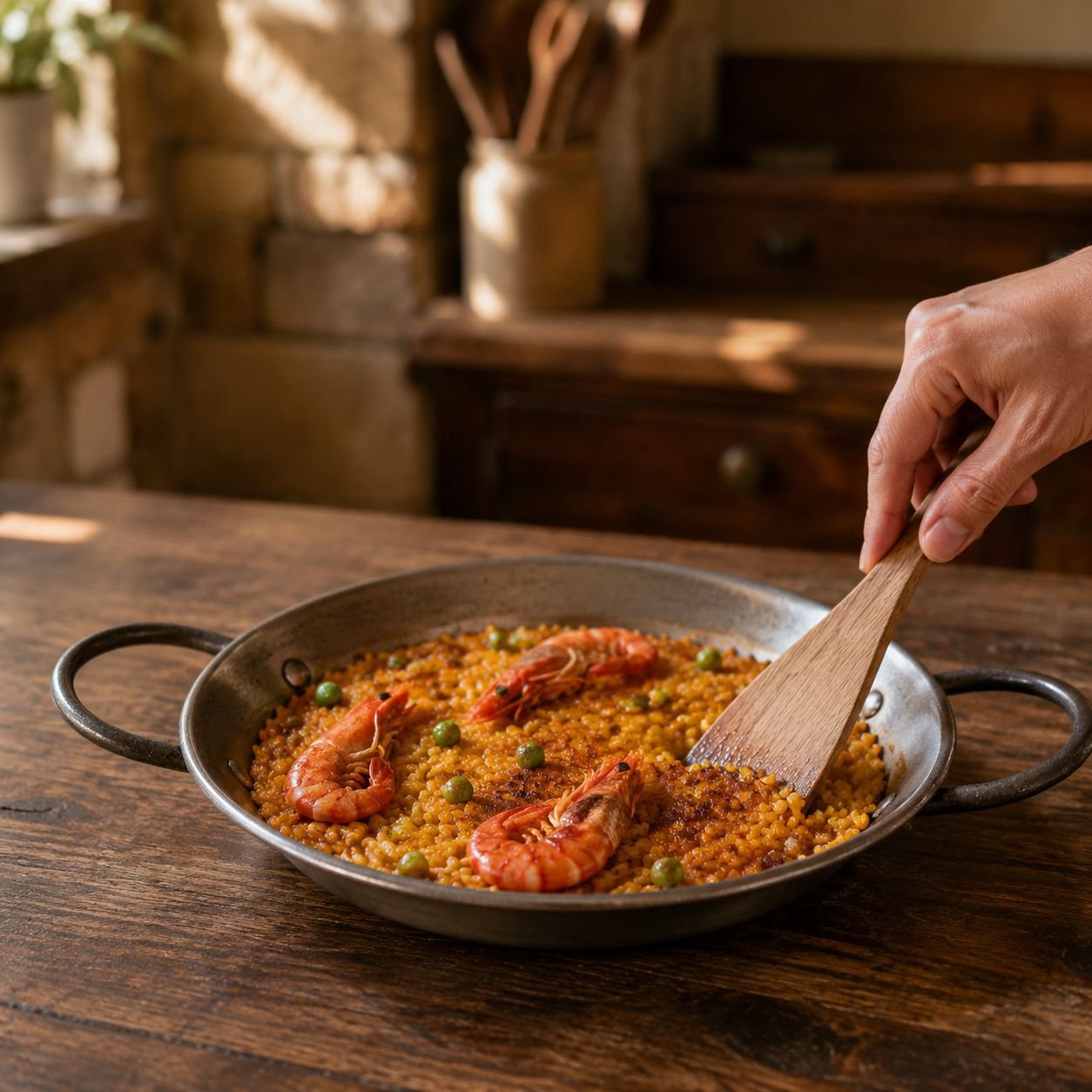 Stainless steel double-handle baked rice plate for seafood