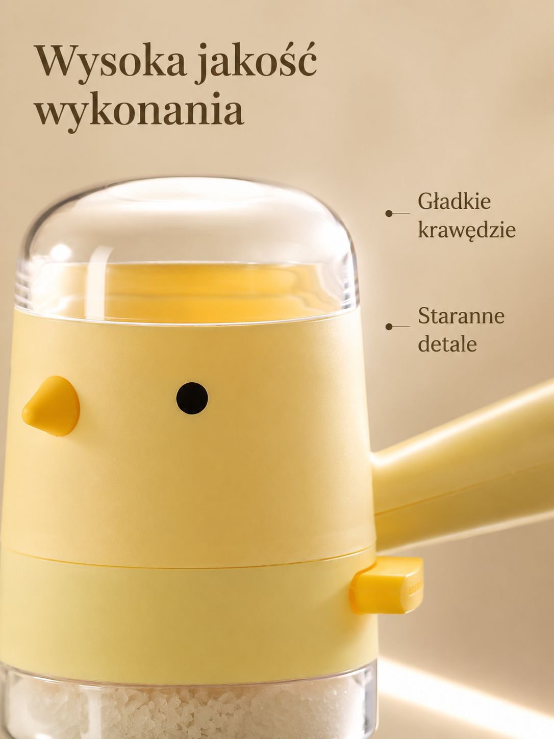 Higieniczny i wygodny dozownik soli w kuchni