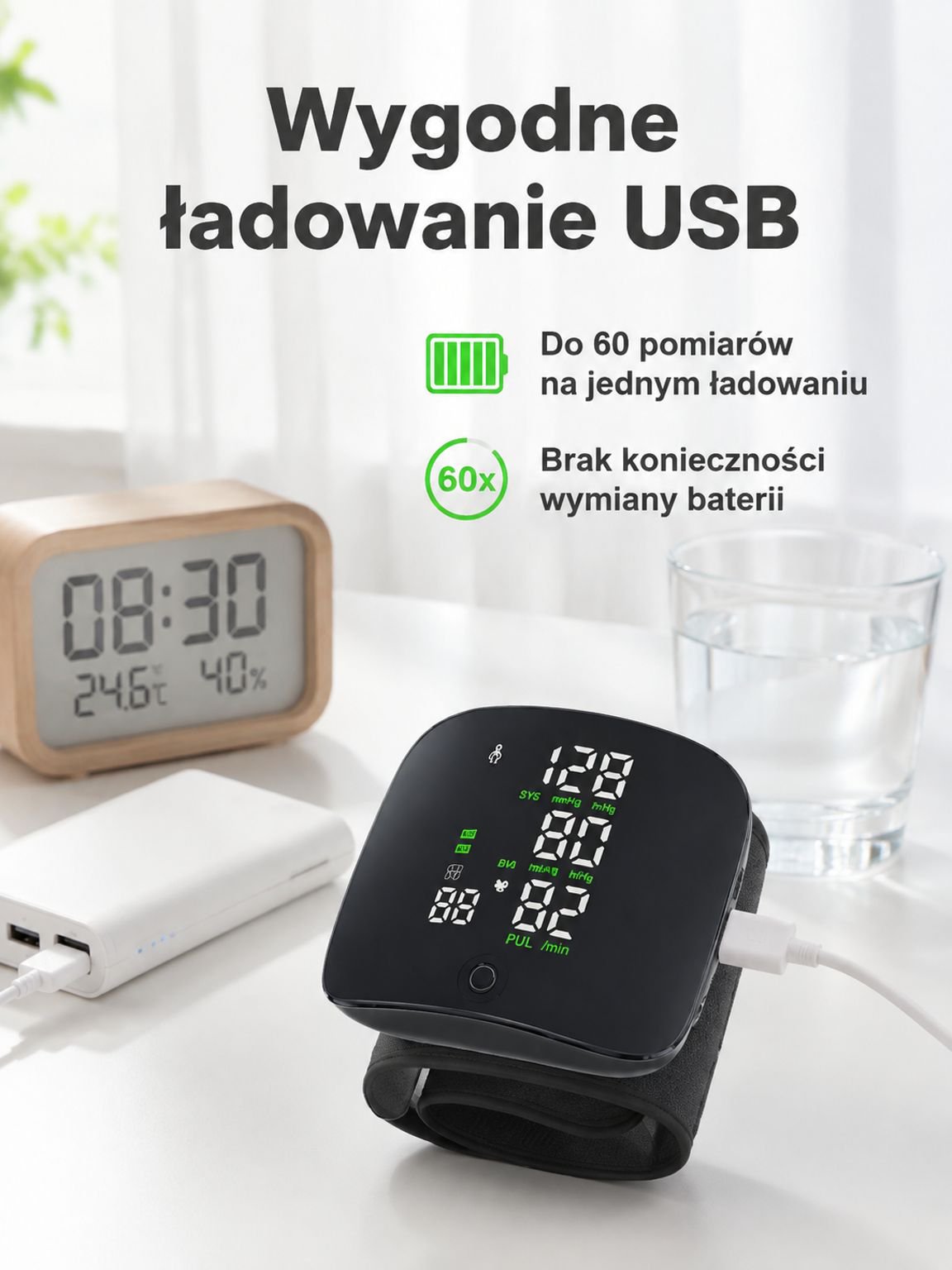 Elektroniczny ciśnieniomierz na nadgarstek