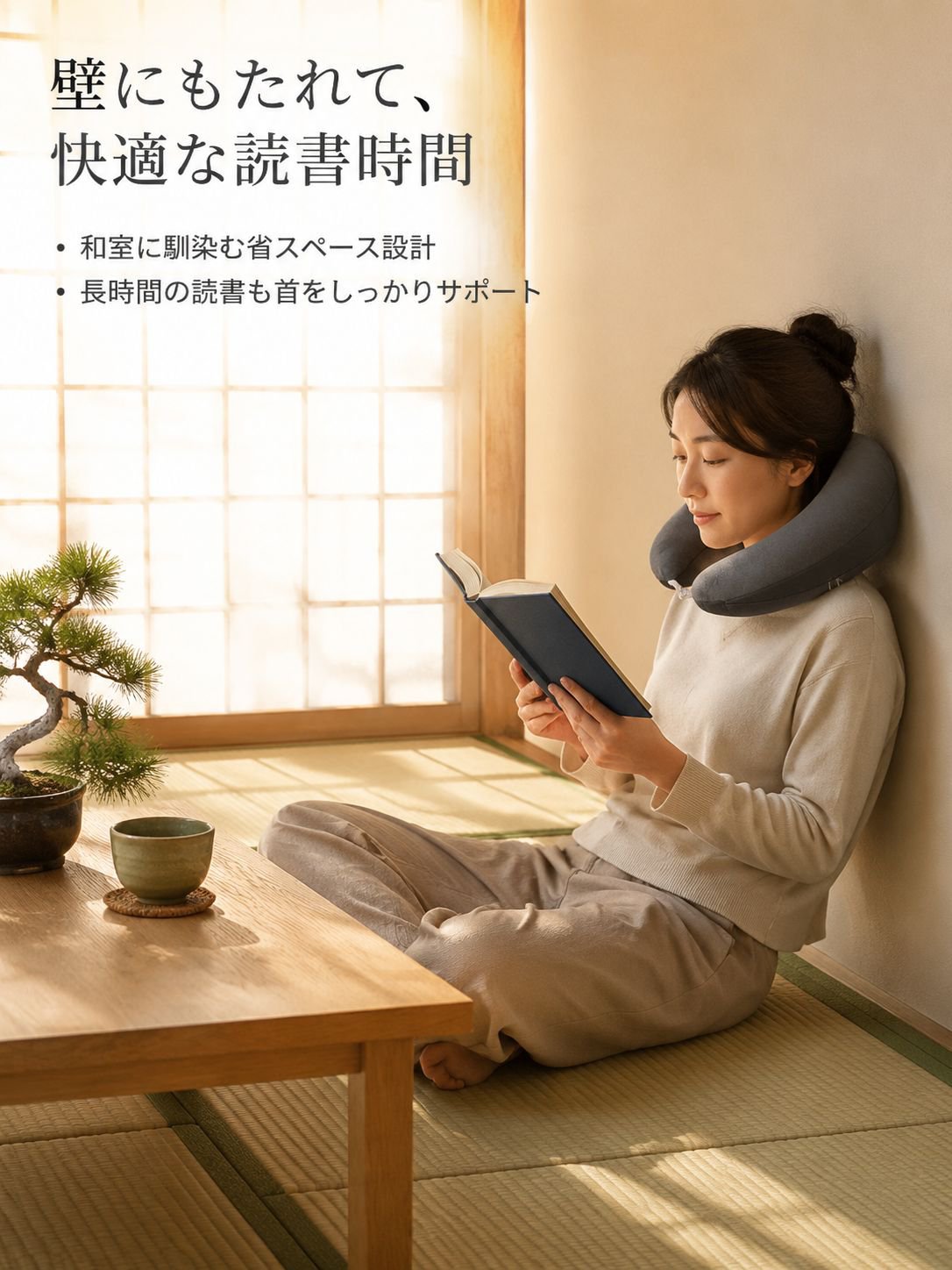 読書専用人間工学サポート枕