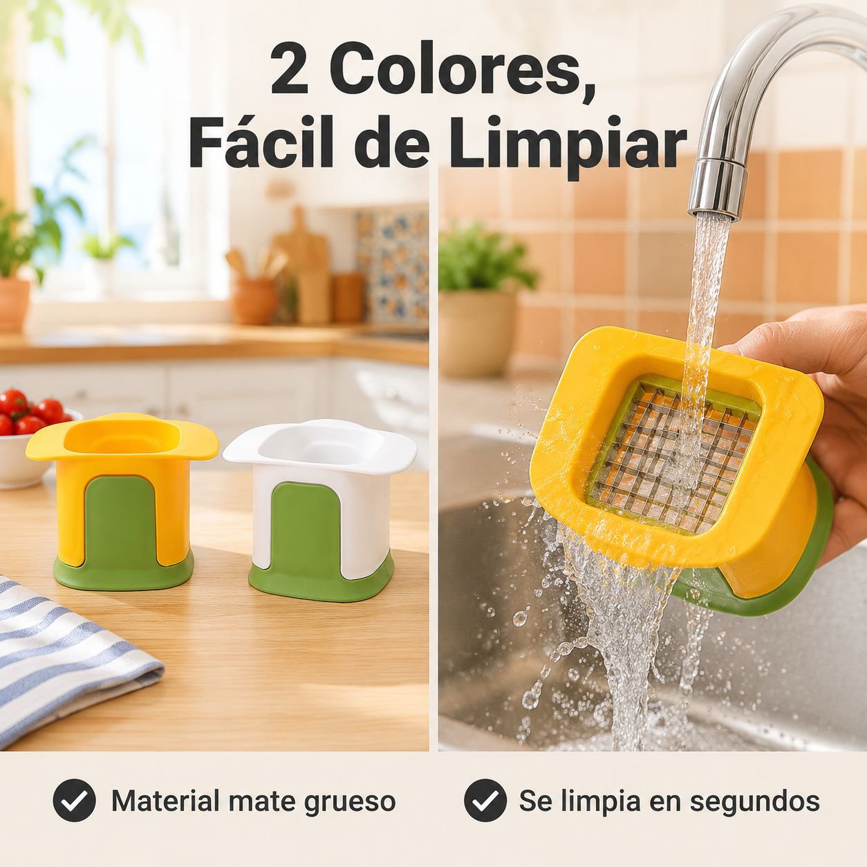 Cortador multifuncional de verduras en cubos