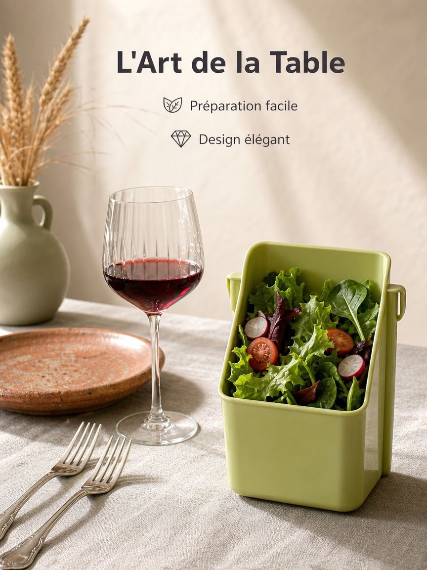 Accessoire de cuisine pratique : boîte multifonctionnelle pour légumes