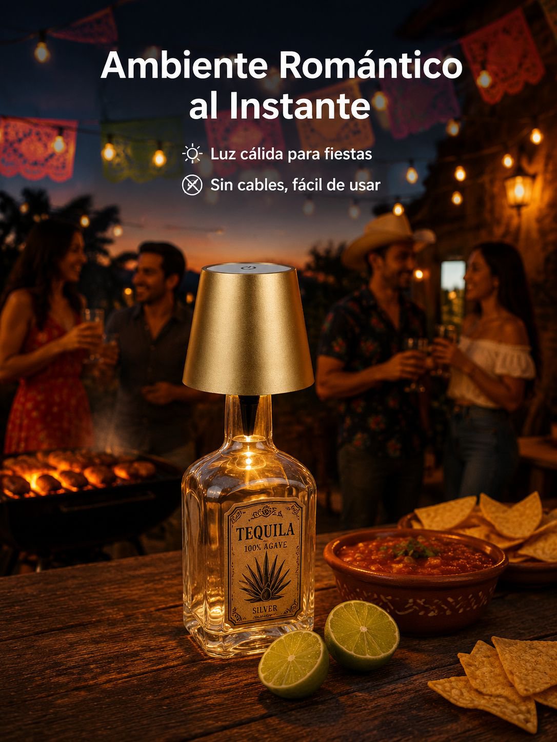 Iluminación LED incorporada portátil