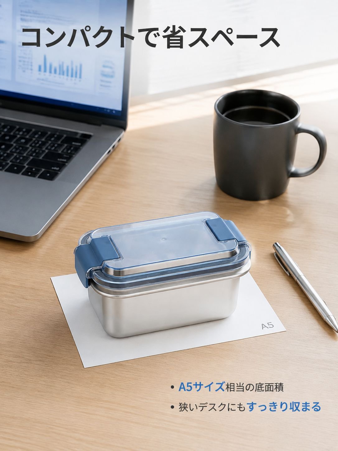 ステンレス加熱式弁当箱