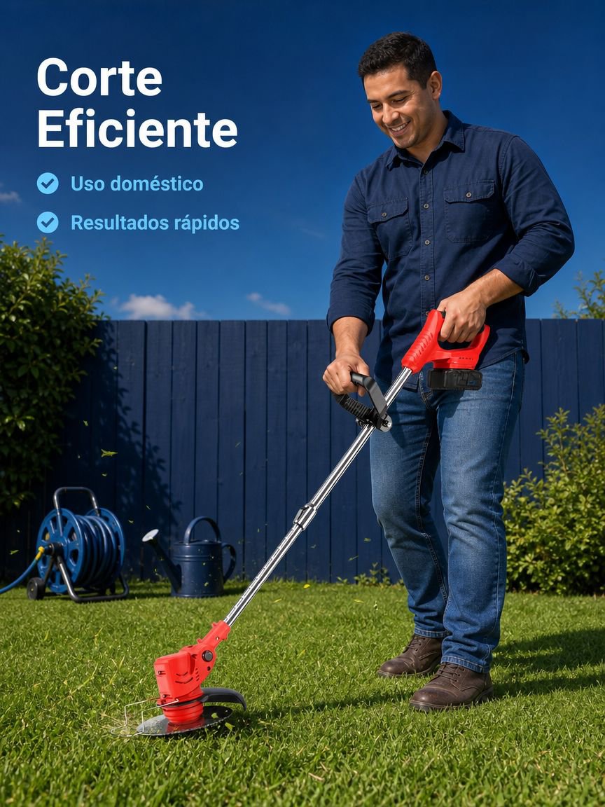 Cortadora de césped inalámbrica de litio, telescópica y portátil, para hogar, tamaño compacto