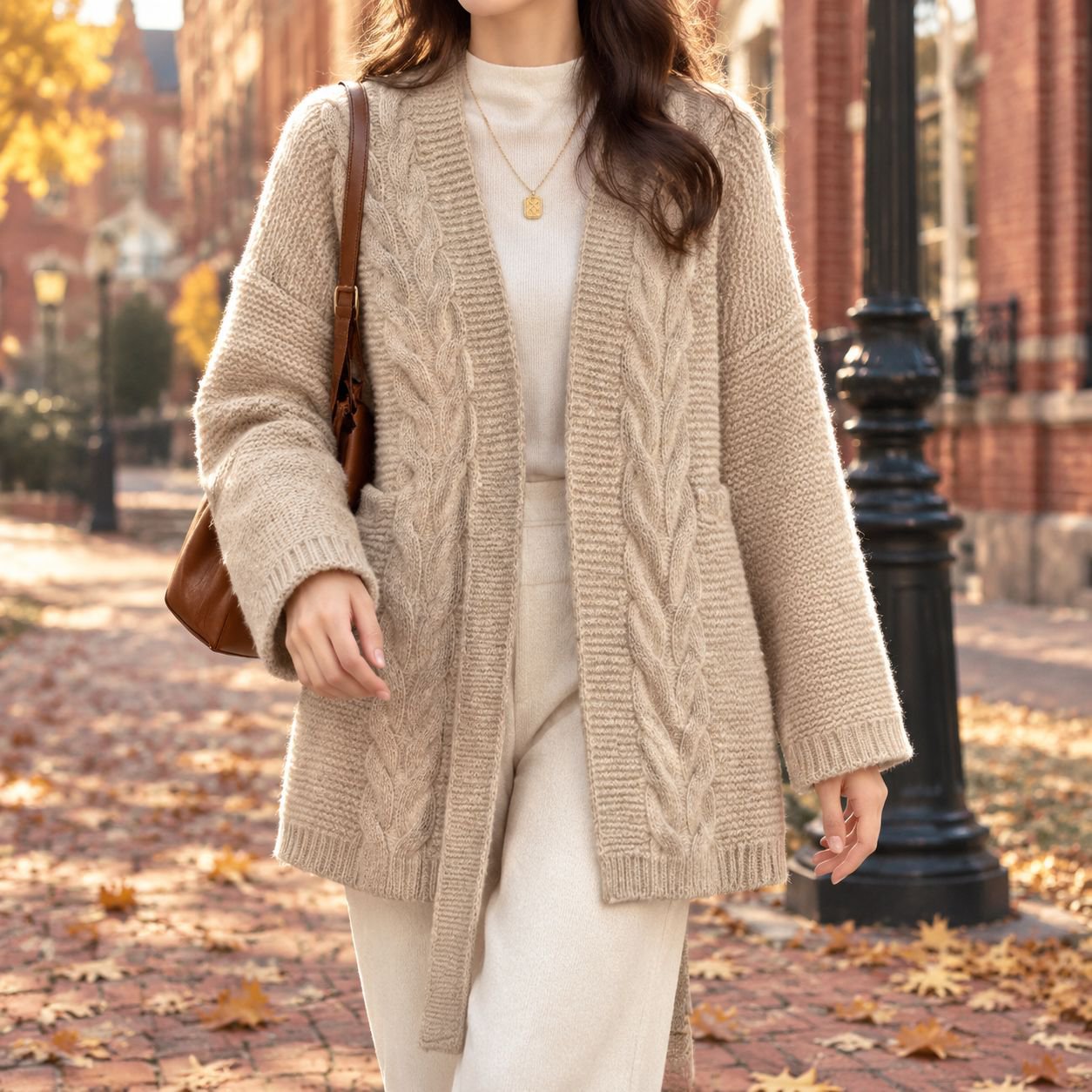Simple Loose Sweater Cardigan