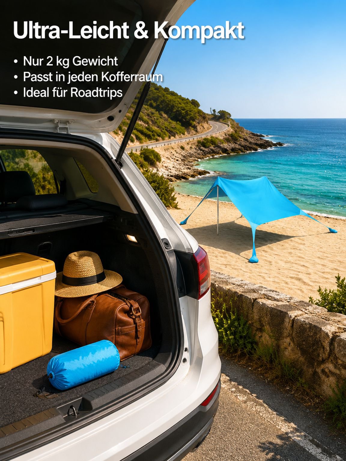 Strandzelte, Sonnensegel, Outdoor-Campingausrüstung, tragbare Sonnendächer und Unterstände.