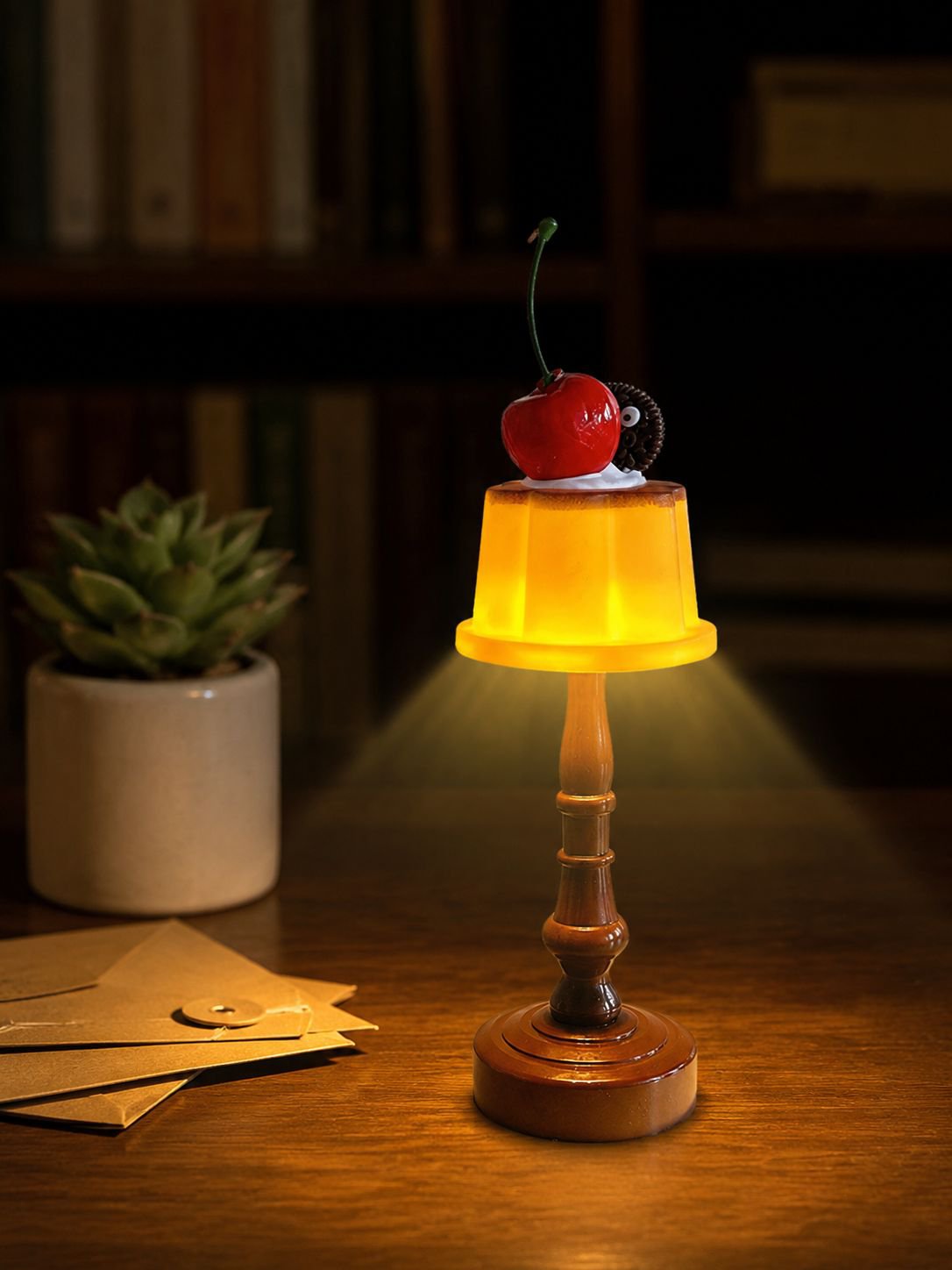 Luz nocturna decorativa para dormitorio femenino