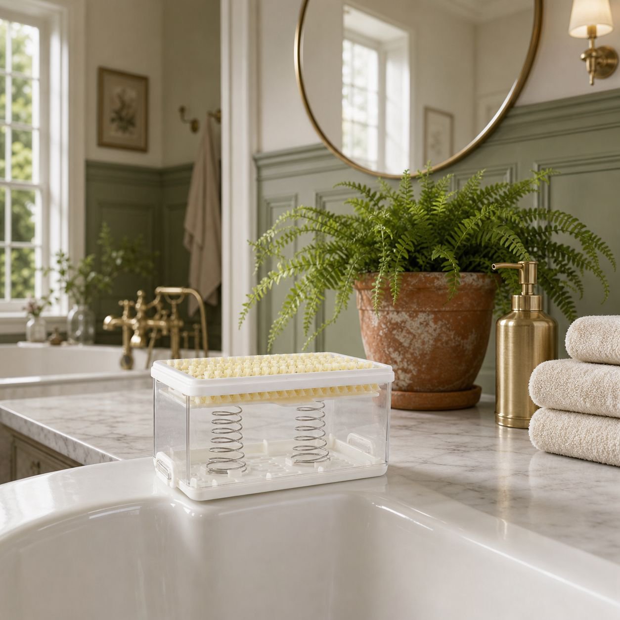 Multifunctional soap dispenser and storage box