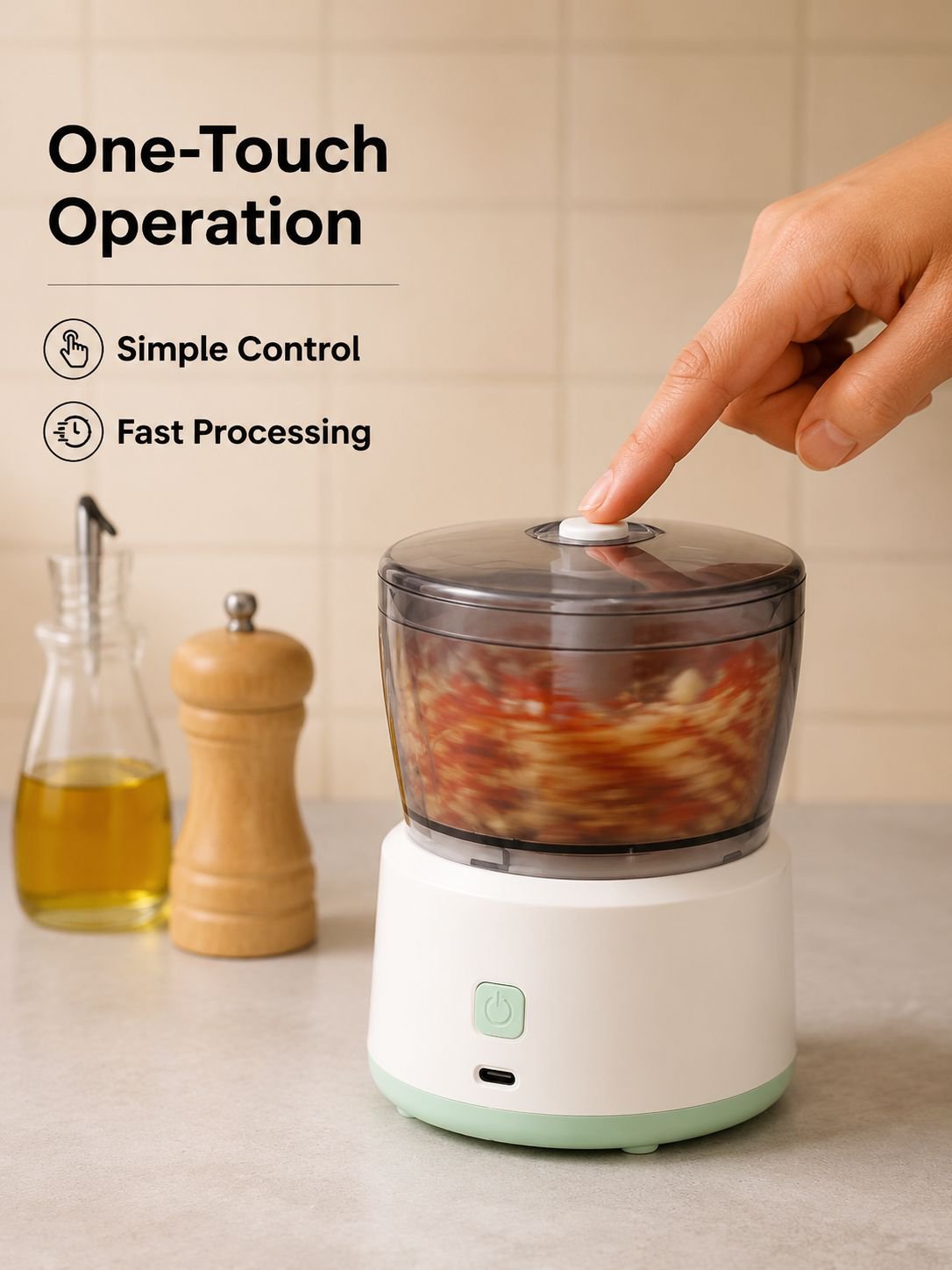Home Multifunctional Mixer Mini Meat Grinder Electric Slicer Blender