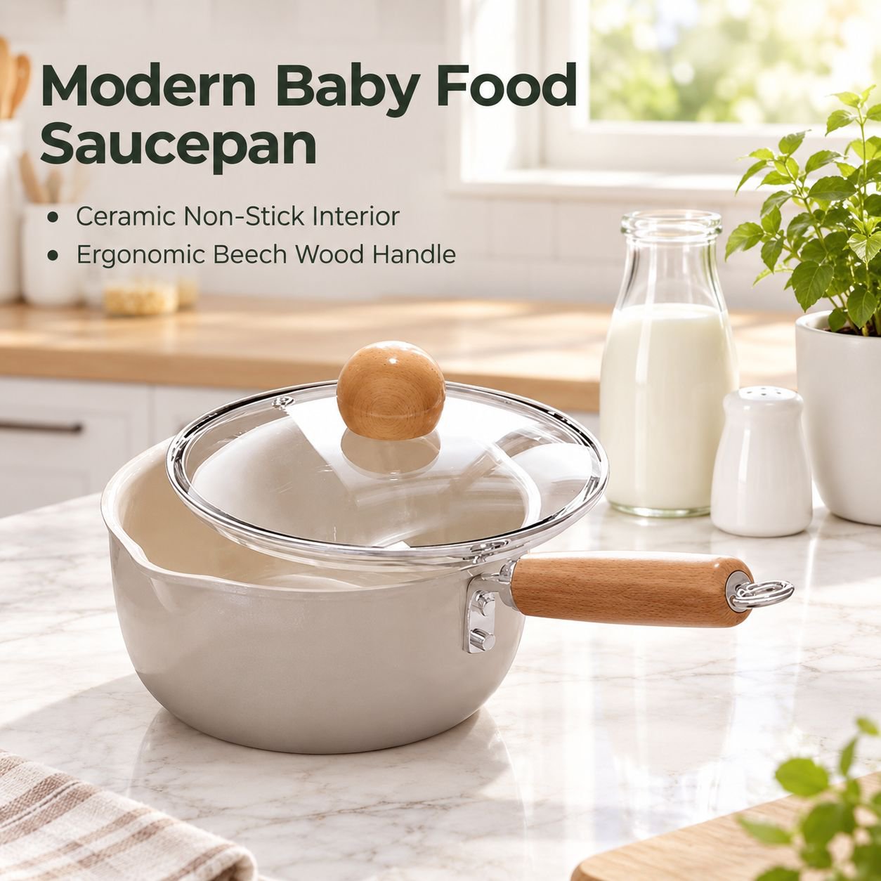 Non-stick Baby Food Milk Pot
