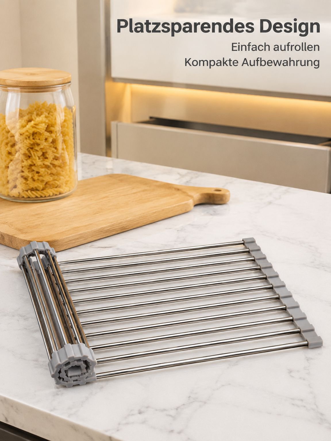 Multifunktionales faltbares Silikon-Spülbeckenregal, Küchen-Geschirrablage, Obst- und Gemüsesieb