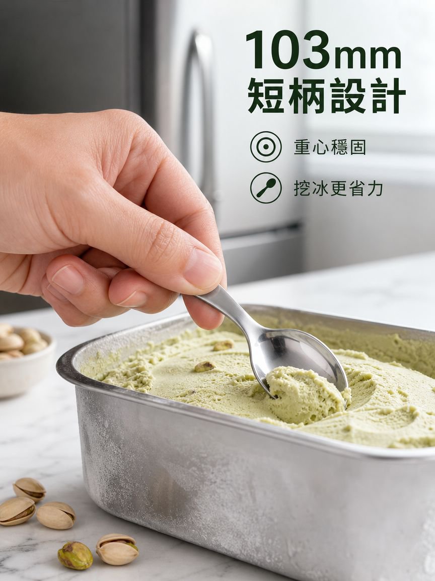 短柄雪糕甜點勺